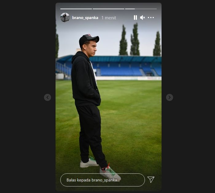 Egy Maulana Vikri di stadion FK Senica (30/8/2021).