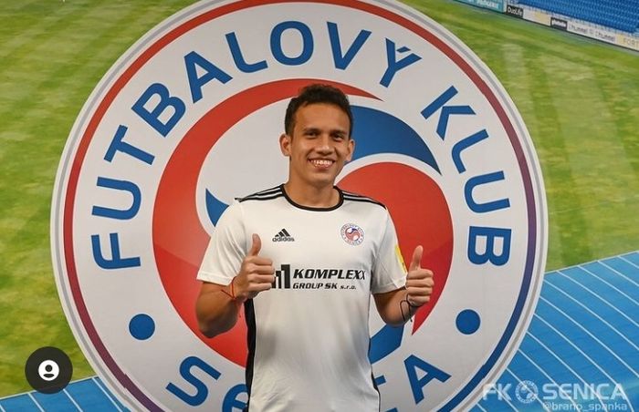 Egy Maulana Vikri saat diperkenalkan klub anyarnya, FK Senica pada Selasa (31/8/2021)