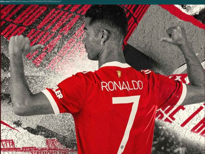 Cristiano Ronaldo resmi mengenakan nomor punggung tujuh di Manchester United.