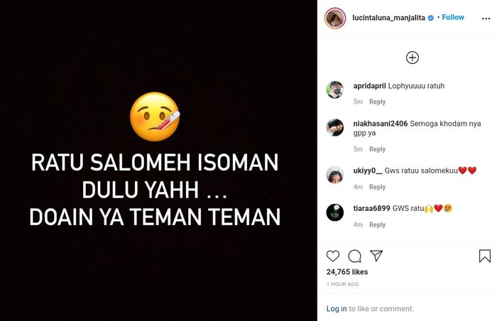Lucinta Luna isolasi mandiri 