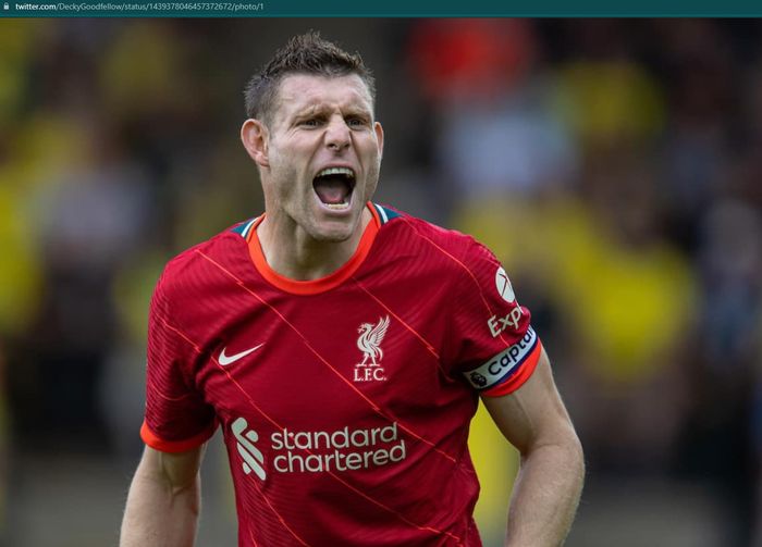 Wakil kapten Liverpool, James Milner.