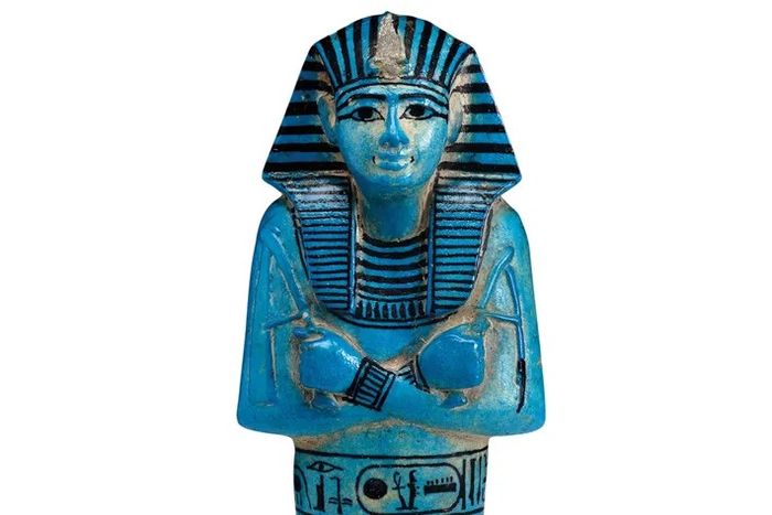 Ushabti dari makam Seti I. Patung itu bekerja untuk orang mati di akhirat.