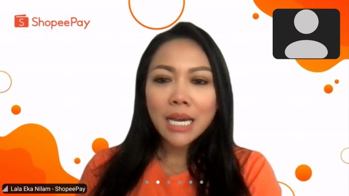 Head of Strategic Merchant Acquisition di ShopeePay, Lala Eka Nilam, saat Virtual Media Luncheon Bersama ShopeePay - Kupas Tuntas Uang Digital, Kamis (23/9/2021).