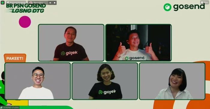 Konferensi pers virtual GoSend, Jumat (24/9/2021).