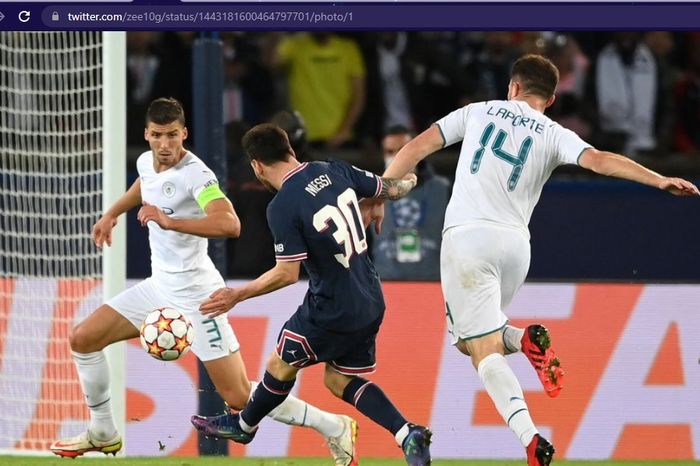 Lionel Messi mencetak gol debut saat PSG mengalahkan Manchester City 2-0 dalam laga lanjutan fase grup A Liga Champions musim 2021-2022, di Stadion Parc des Princes, Rabu (29/9/2021) pukul 02.00 WIB.