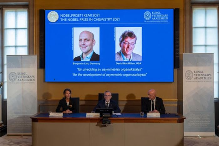 Hadiah Nobel Kimia 2021 diumumkan dari Stockholm, Swedia.