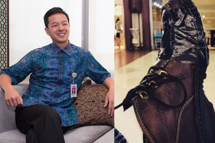 Armand Hartono dengan sepatu jebolnya yang sempat viral