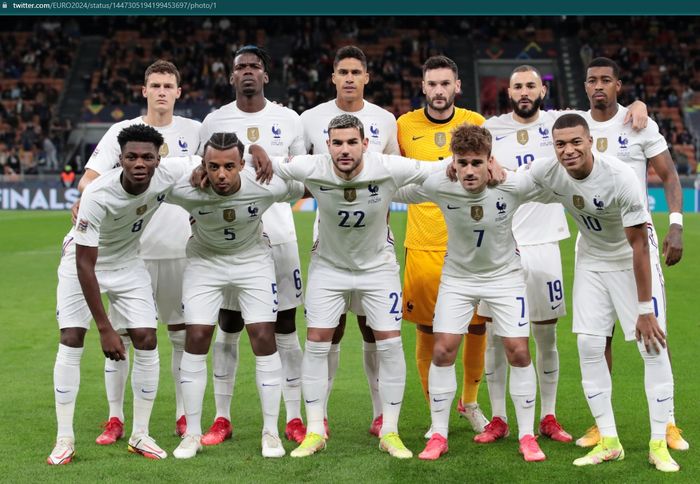 Skuad timnas Prancis di final UEFA Nations League 2020-2021.