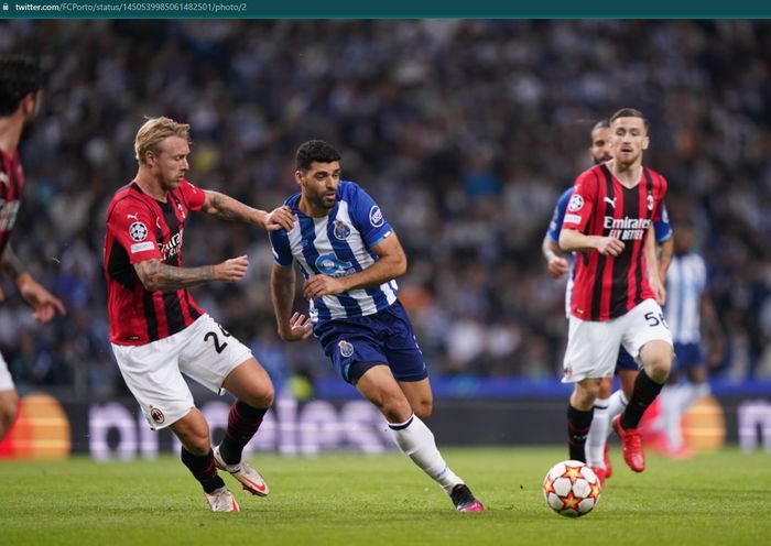 AC Milan takluk 0-1 dari FC Porto lewat gol tunggal Luis Diaz pada menit ke-65 pada matchday ketiga Liga Champions 2021-2022.