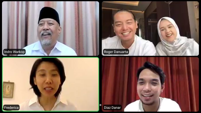 Indro Warkop saat jumpa pers virtual, Kamis (21/10/2021).  