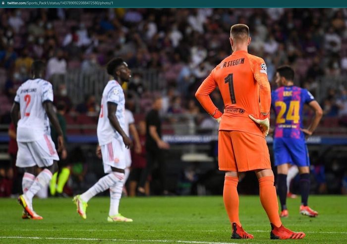 Barcelona takluk 0-3 dari Bayern Muenchen pada matchday pertama Liga Champions 2021-2022.