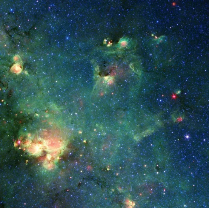 Gambar pemibibitan nebula bintang-bintang ini mirip sosok monster raksasa dari film Jepang yang terkenal. Apakah itu?