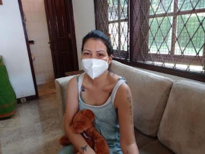 Melanie Subono saat ditemui di kawasan Lebak Bulus, Jakarta Selatan, Selasa (2/11/2021).  