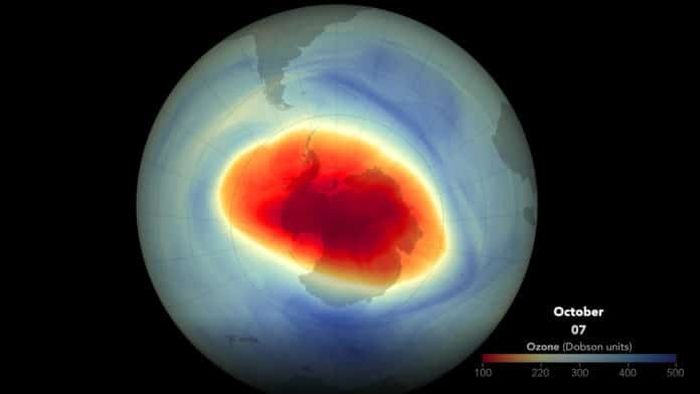 Lubang ozon di Antarktika tahun ini telah mencapai area maksimumnya pada 7 Oktober 2022 dan menempati urutan ke-13 terbesar sejak 1979.