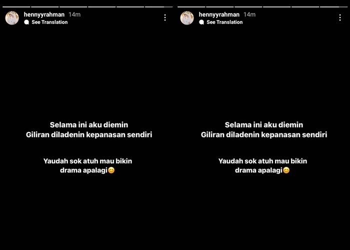 Postingan Henny Rahman