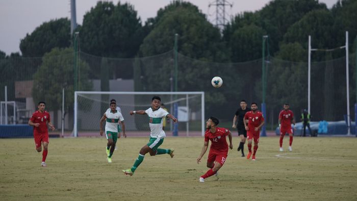 Laga uji coba timnas Indonesia Vs Afghanistan, di Stadion Gloria, Antalya, Turki pada Selasa (16/11/2021)