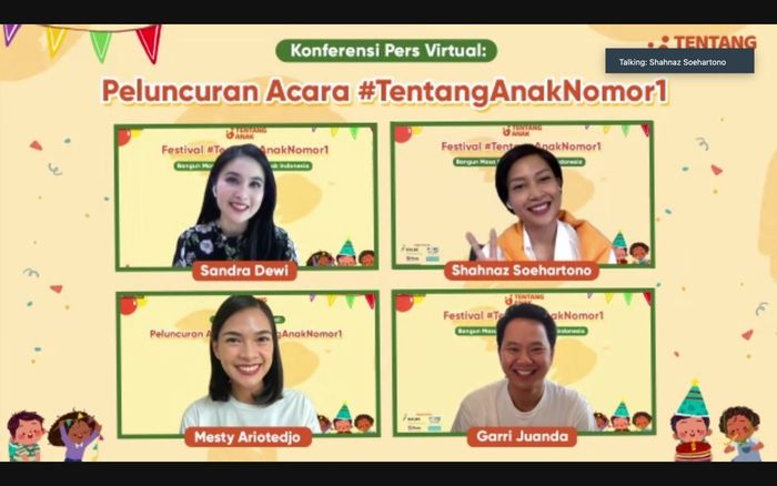 Press conference virtual Tentang Anak