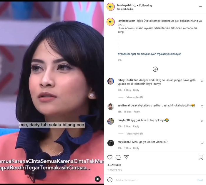 Vanessa Angel mengungkap kelakuan ayahnya, Doddy Sudrajat