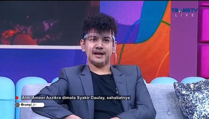 Syakir Daulay saat live acara Rumpi Trans TV, Selasa (30/11/2021).