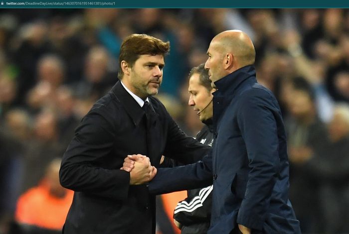 Mauricio Pochettino dan Zinedine Zidane.