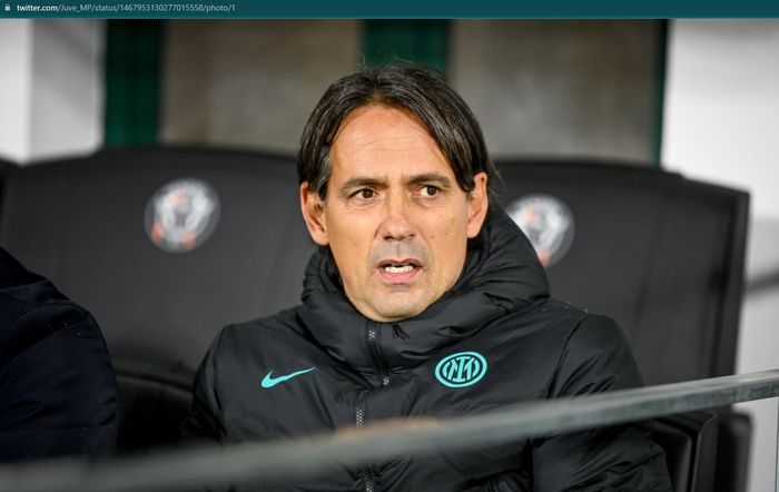 Pelatih Inter Milan, Simone Inzaghi.