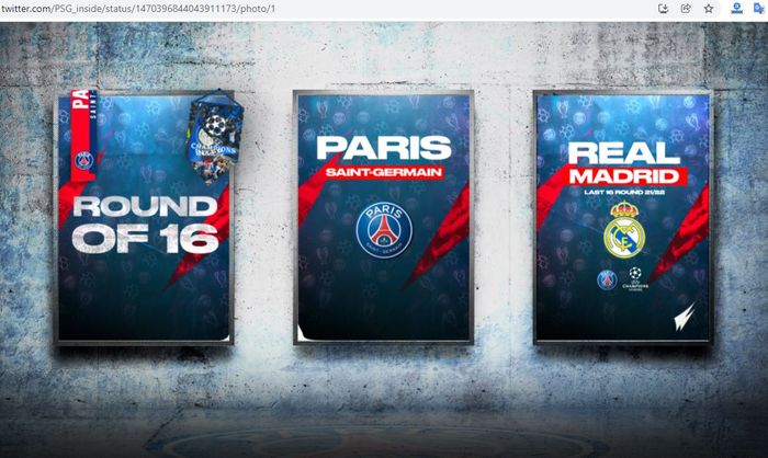 Ilustrasi babak 16 besar Liga Champions 2021-2022 PSG vs Real Madrid.