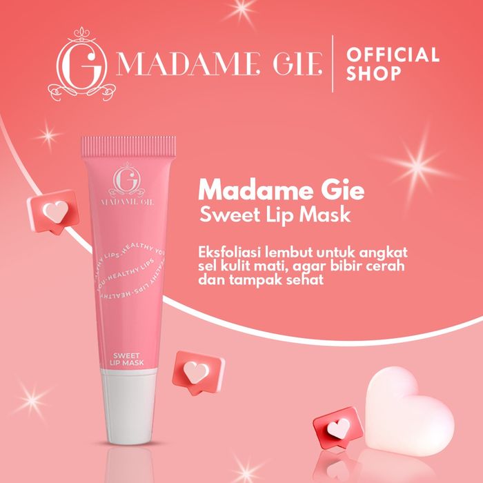 Rekomendasi lip scrub murah meriah: Madame Gie Sweet Lip Mask.