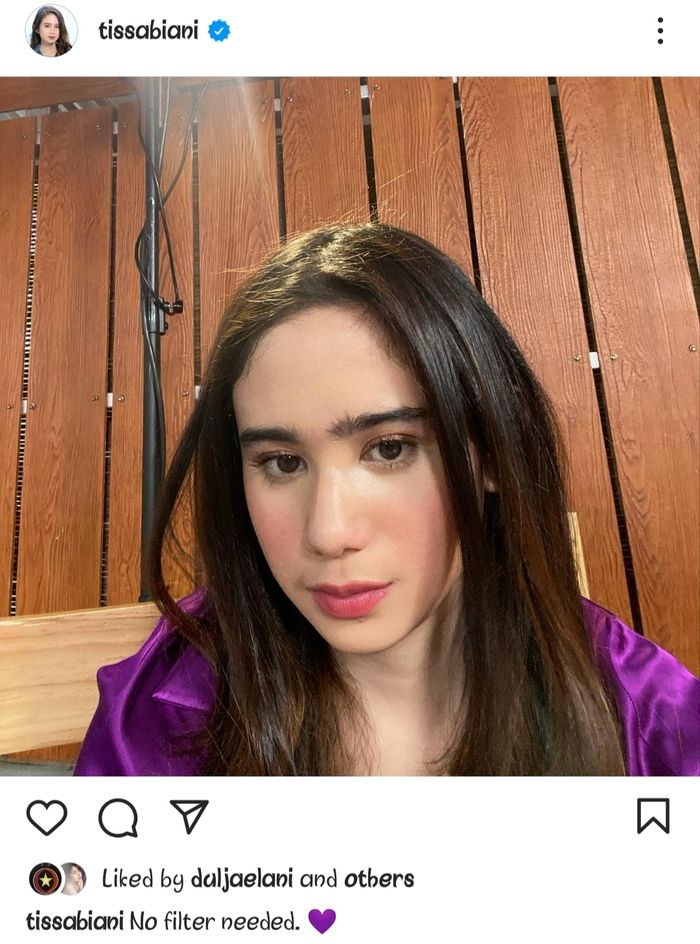 Postingan instagram Tissa Biani
