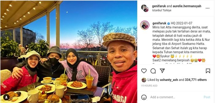 Curhatan Lenggogeni Faruk soal nasib Atta Halilintar setelah pulang dari Turki