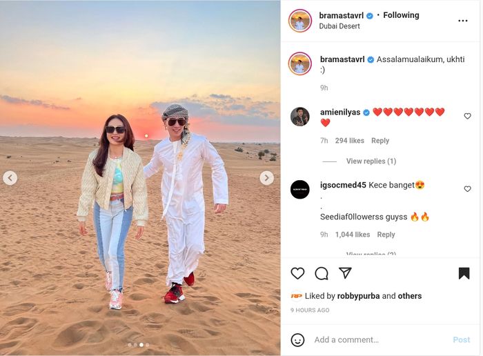 Unggahan Verrell Bramasta 