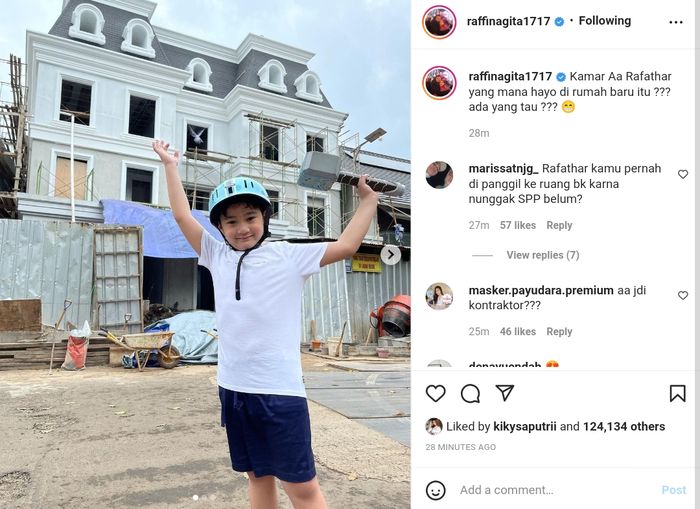 Rumah artis Raffi Ahmad dan Nagita Slavina.