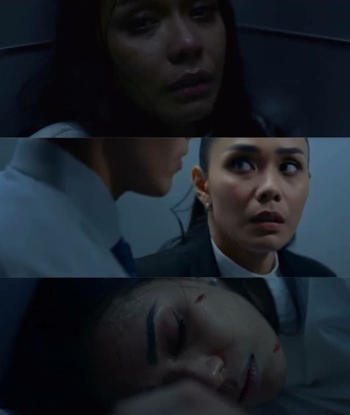 Adinia Wirasti terjebak dalam lift dalam kondisi mencekam.