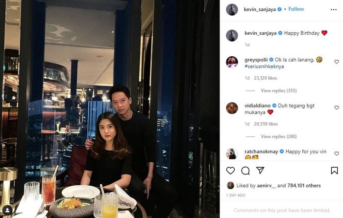 Postingan Kevin Sanjaya