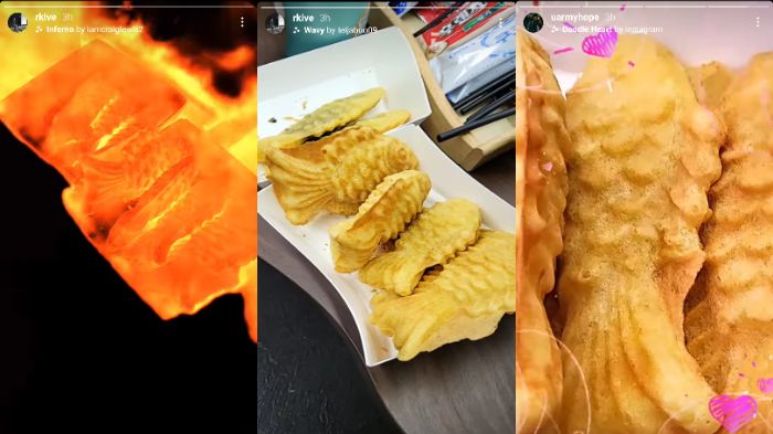 Postingan Instagram Story RM dan J-Hope.