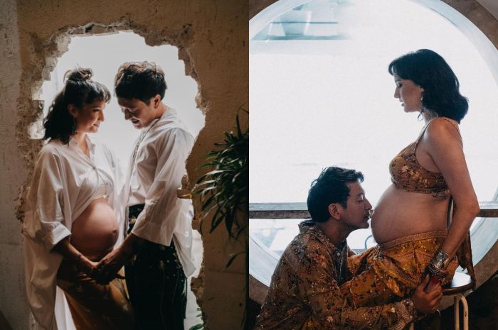 Maternity shoot Nadine Chandrawinata dan Dimas Anggara