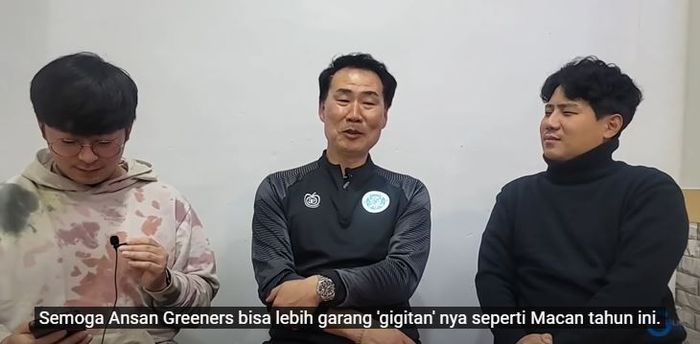 Pelatih Ansan Greeners, Cho Min-kook saat diwawancara salah satu media Korea Selatan, Sports-G pada Rabu (19/1/2022).