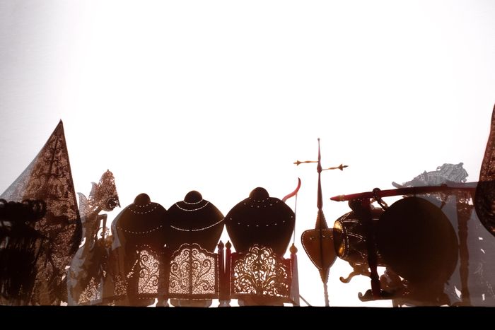 Salah satu adegan dalam cerita wayang lakon 'Dumadining Gamelan'. 
