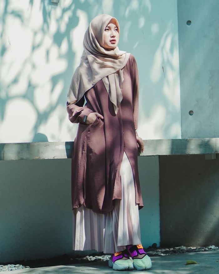 Referensi OOTD hijab ala Chacha Frederica.