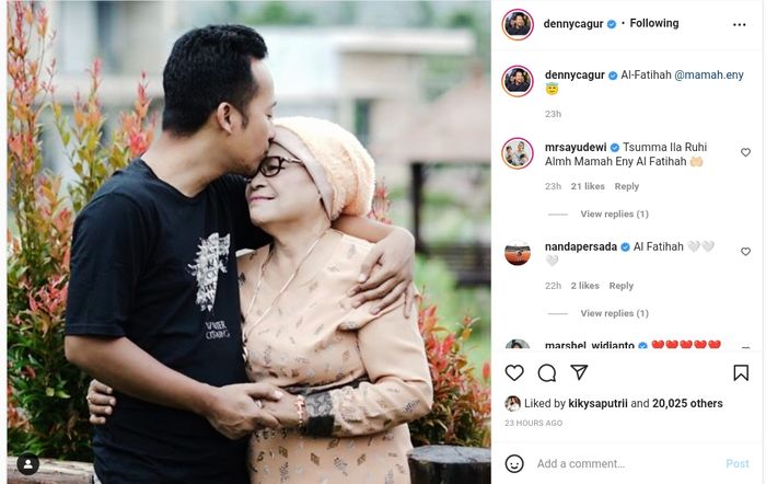 Unggahan Denny Cagur 