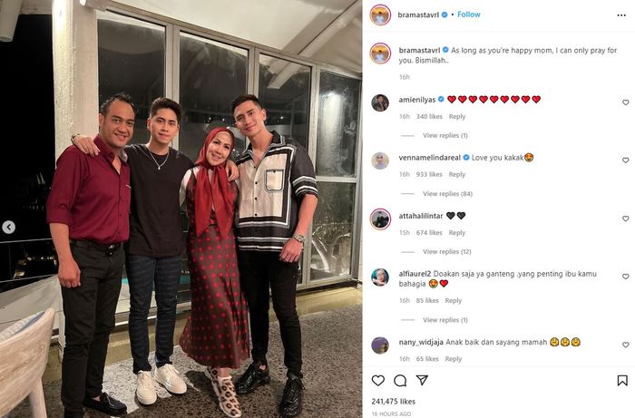 Unggahan perdana Verrel Bramasta bersama calon ayah sambungnya, Ferry Irawan 