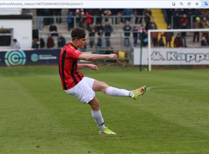 Penyerang sayap Lewes FC, Ollie Tanner, yang sempat dikabarkan akan hijrah ke Tottenham Hotspur.