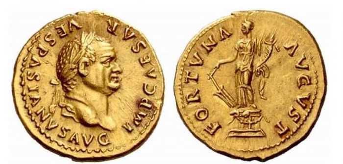 Vespasian Aureus Fortuna (75-79 M)