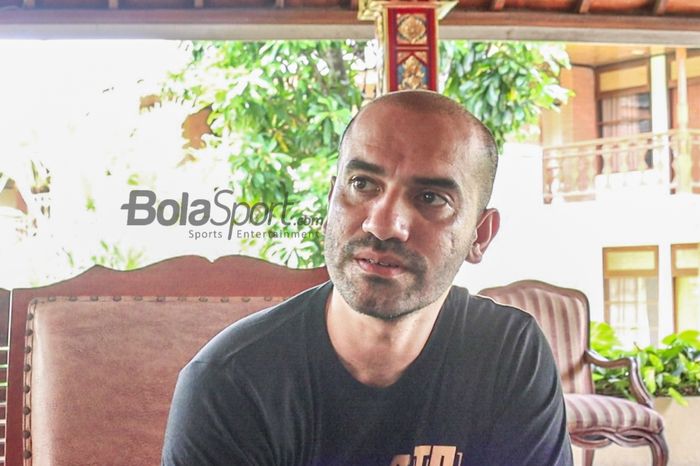 Manajer timnas Timor Leste, Almerio Lopes, ketika berkesempatan wawancara bersama BolaSport.com, 31 Januari 2022.