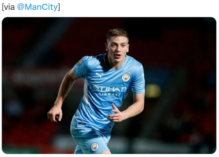 Penyerang muda milik Manchester City, Liam Delap