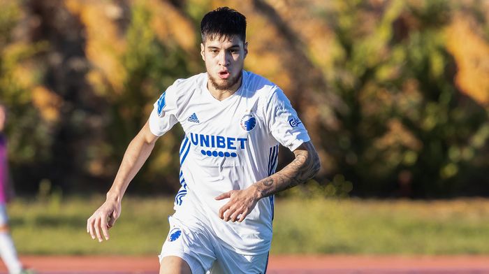 Calon pemain naturalisasi timnas Indonesia, Kevin Diks saat berlatih bersama klub Liga Denmark, FC Copenhagen