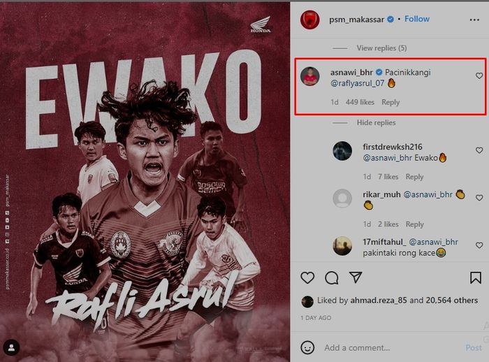 Asnawi Mangkualam merespons pengumuman kepindaha Rafli Asrul ke Atromitos FC (9/2/2022). 