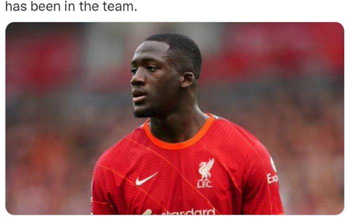 Pemain bertahan Liverpool, Ibrahima Konate