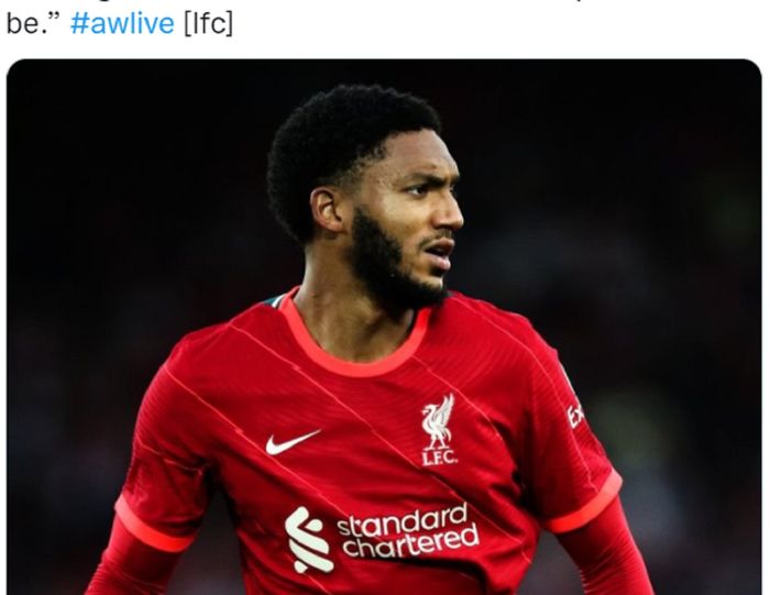 Pemain bertahan Liverpool, Joe Gomez