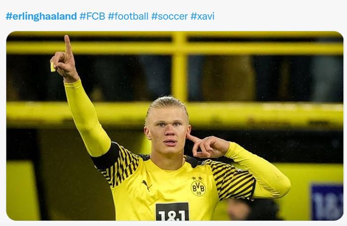 Penyerang Borussia Dortmund, Erling Haaland.