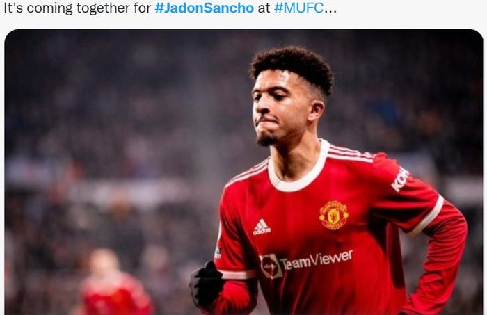 Pemain Manchester United, Jadon Sancho.